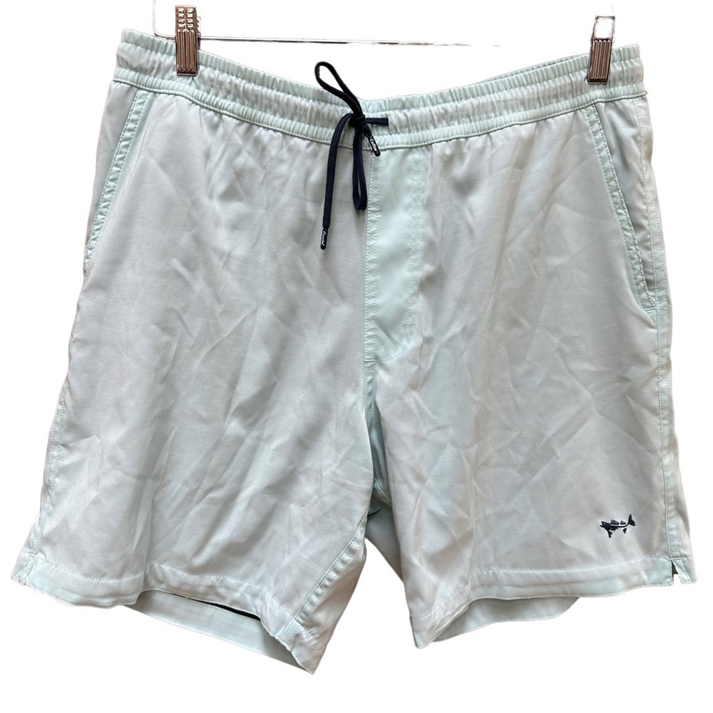 Coastal Cotton Swimsuit Bathing Suit Beach Tropical‎ Seafoam Green Men's LG
